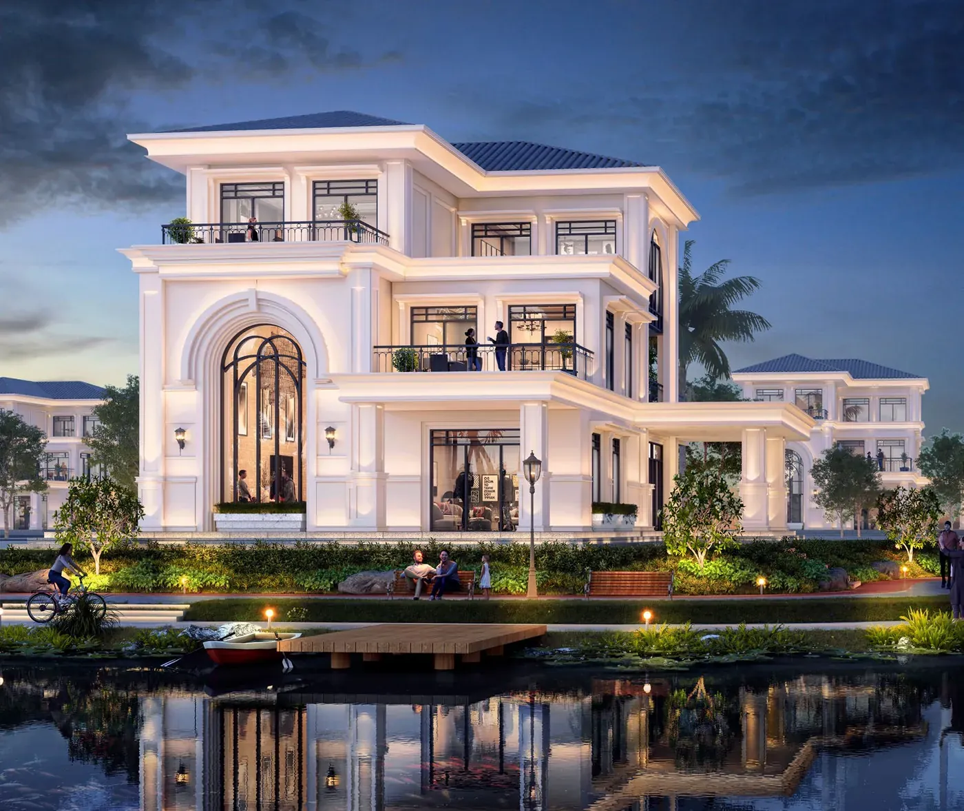 Ilustrasi fasad rumah di Pasir Putih Signature
